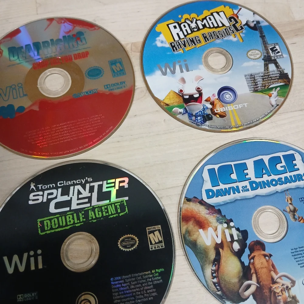 Wii Video Game‎ Disc ONLY- Set Of 4- Tested